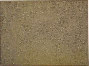 河 鍾賢 「接合90-07」 1990 194x260cm 麻布+oil