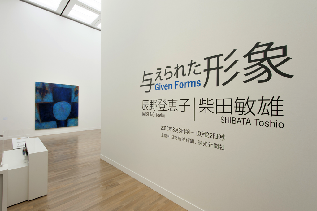 「与えられた形象/Given Forms 辰野登恵子・柴田敏雄」 国立新美術館 2012年